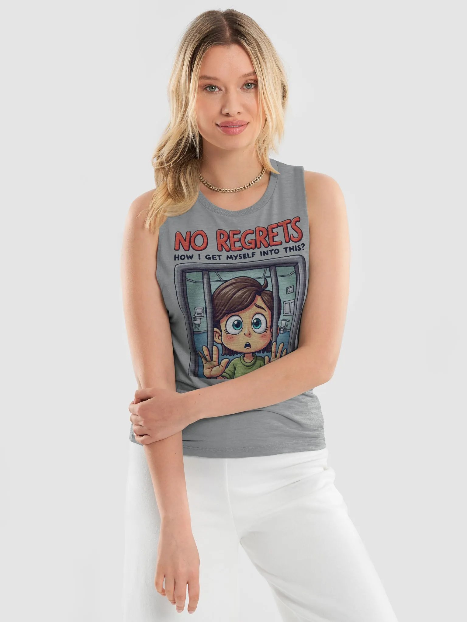 No Regrets Muscle Tank product image (8)