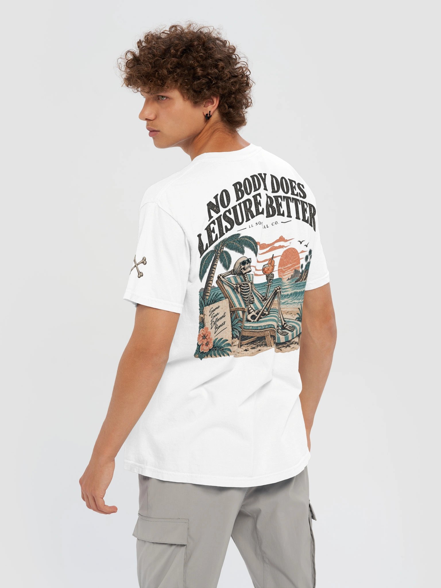 No Body Does Leisure Better Comfort Colors Tee — Coastal Skellie Edit product image (101)
