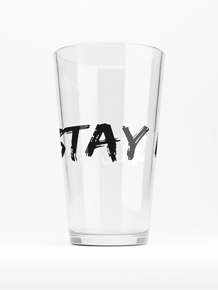 Stay High Shaker Pint 16 oz Glass (Black Text) product image (2)