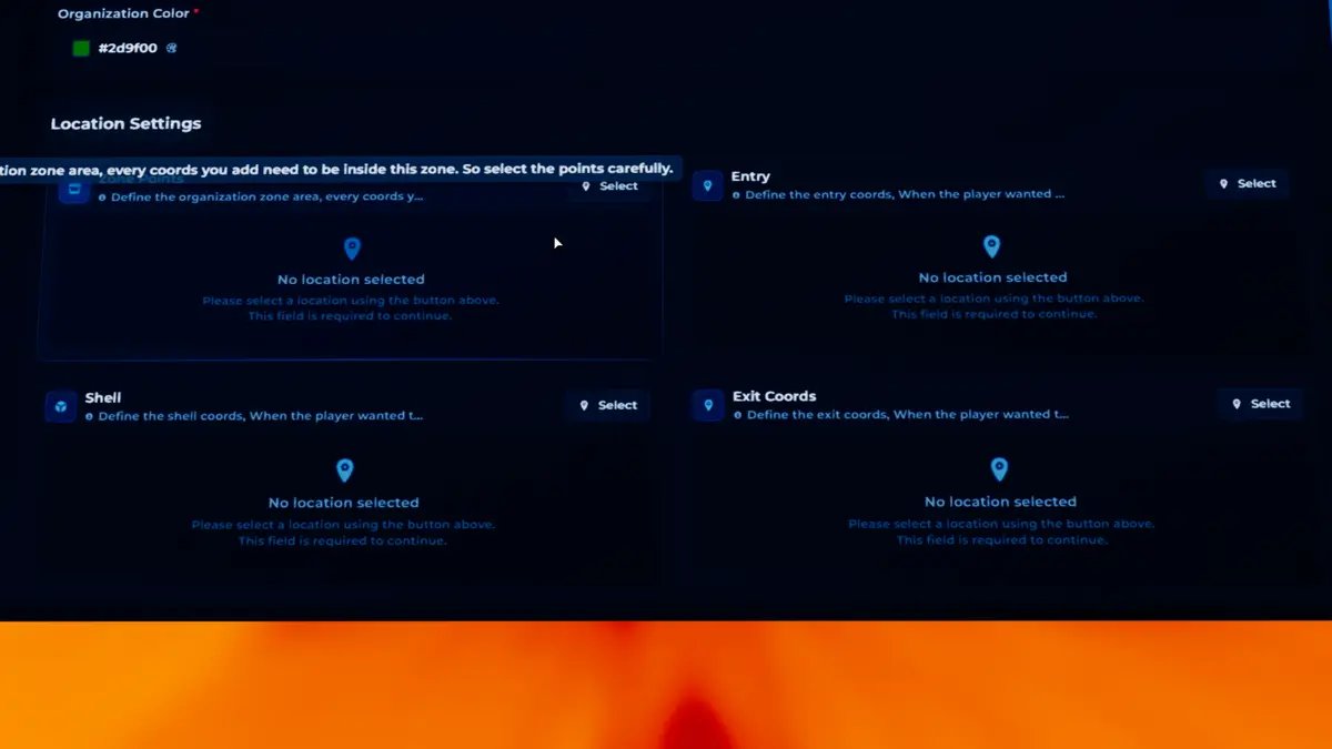 Crime Creator for FiveM | Create Gangs, Crimes, Missions & Territories In-Game [ QB / ESX / QBOX ] product image (3)