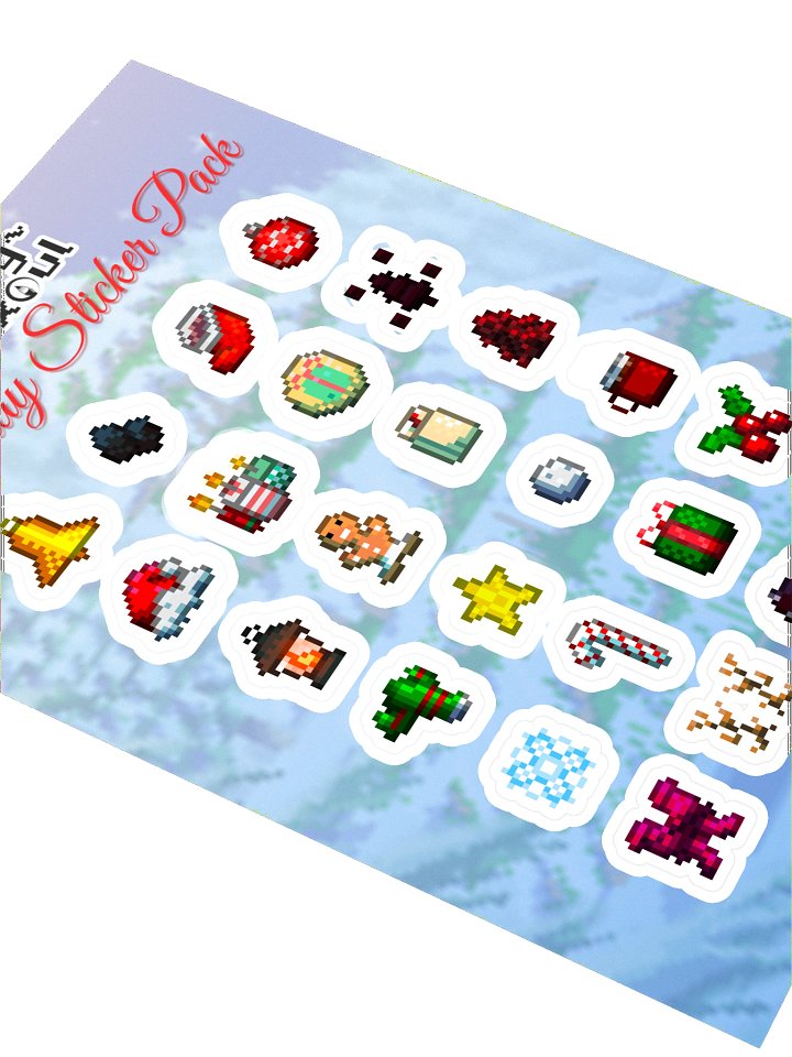 Pixel Holiday Stickers product image (2)
