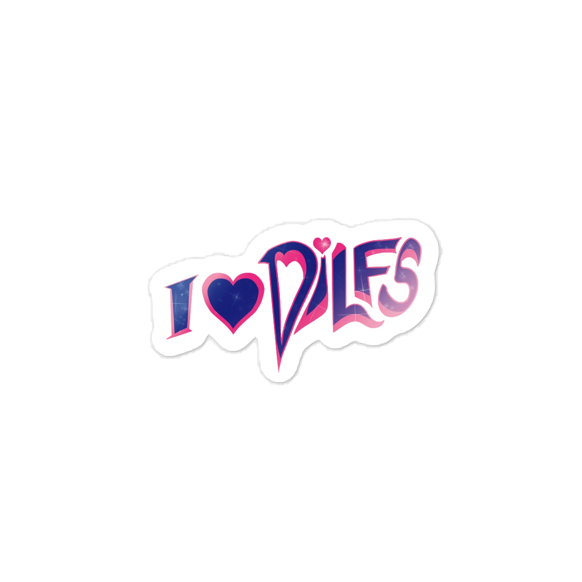 I <3 DILFS - Decal Sticker (rectangle) product image (1)