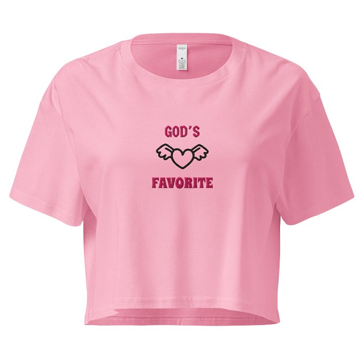 GOD'S FAVORITE - (EMBROIDERED) Mood Crop Top | Vixelle product image (1)