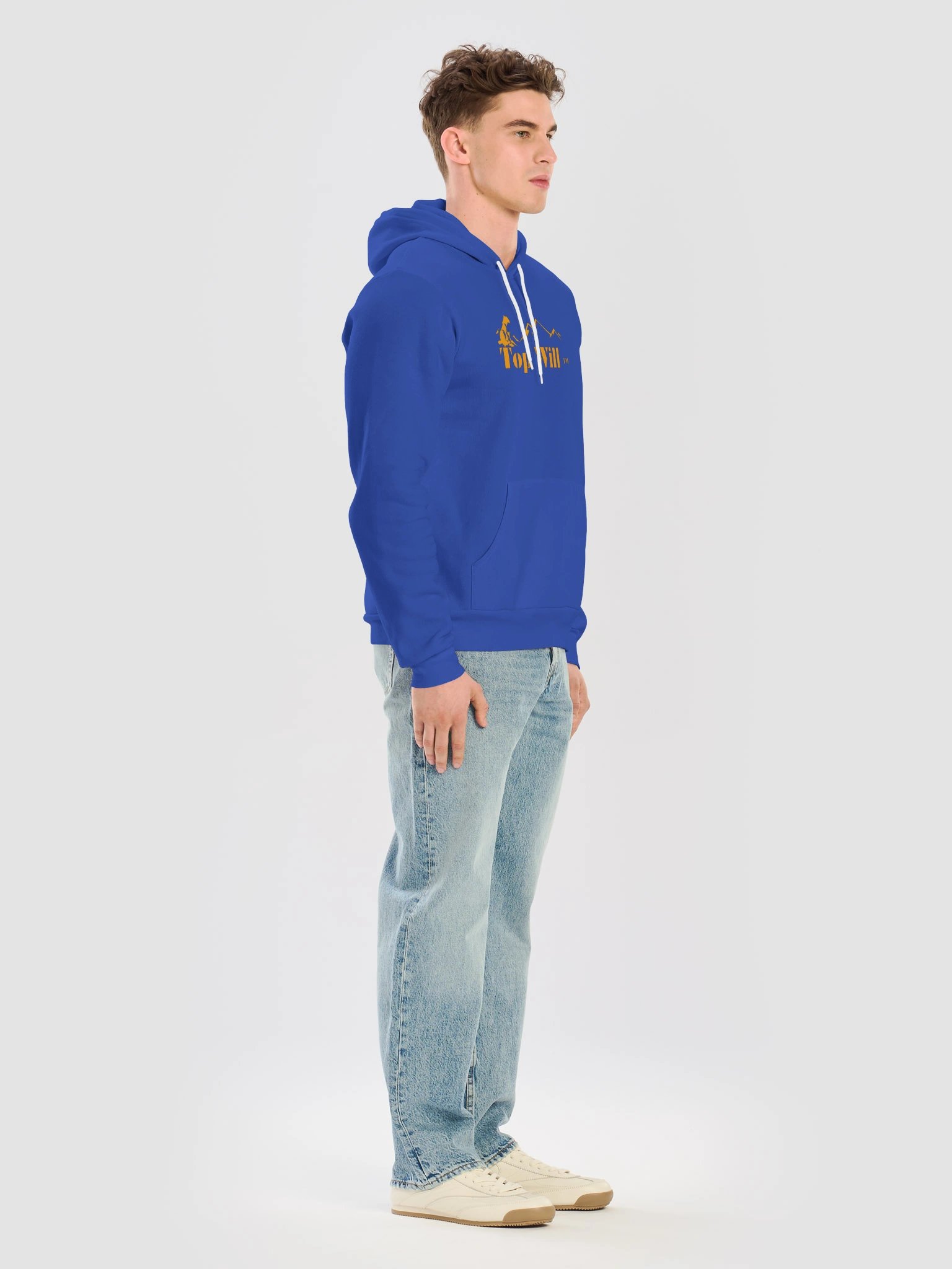Top Will ™ Blue & Orange Supersoft Hoodie product image (7)