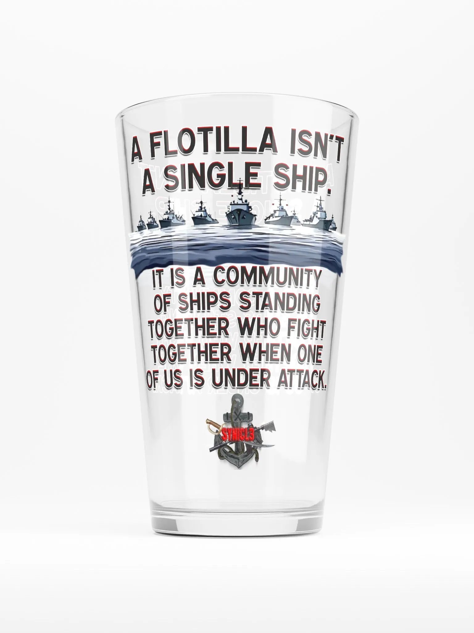 A Flotilla - Pint Glass product image (3)
