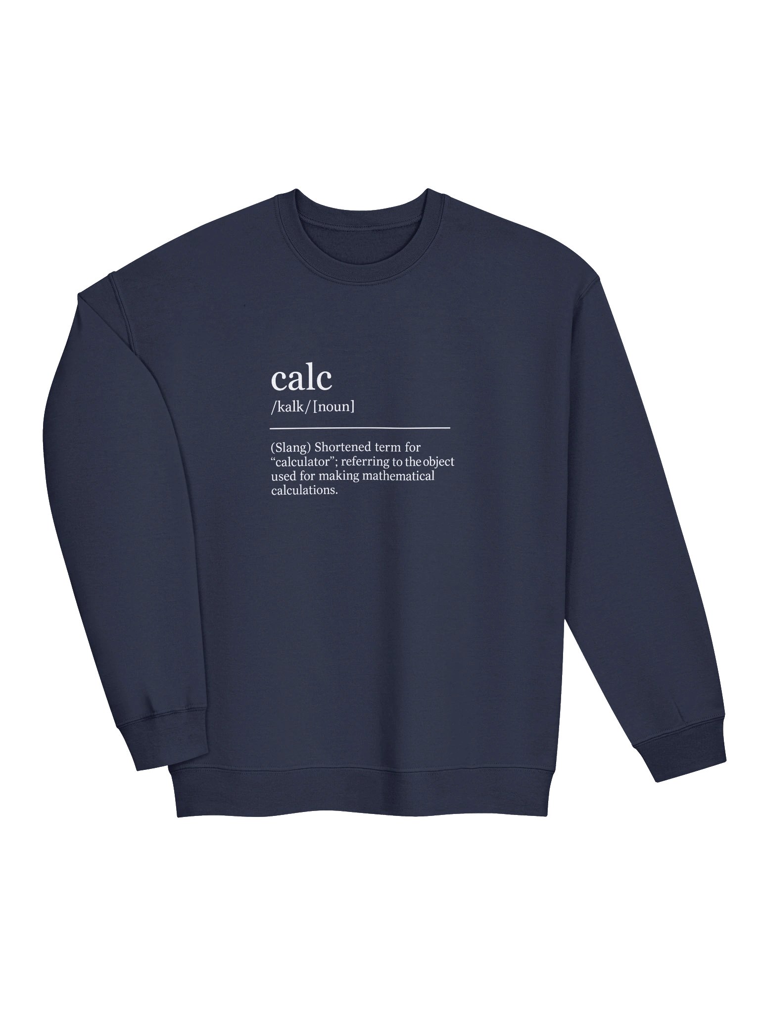 Calc is Short for... Men's Crew Neck - Dark product image (11)