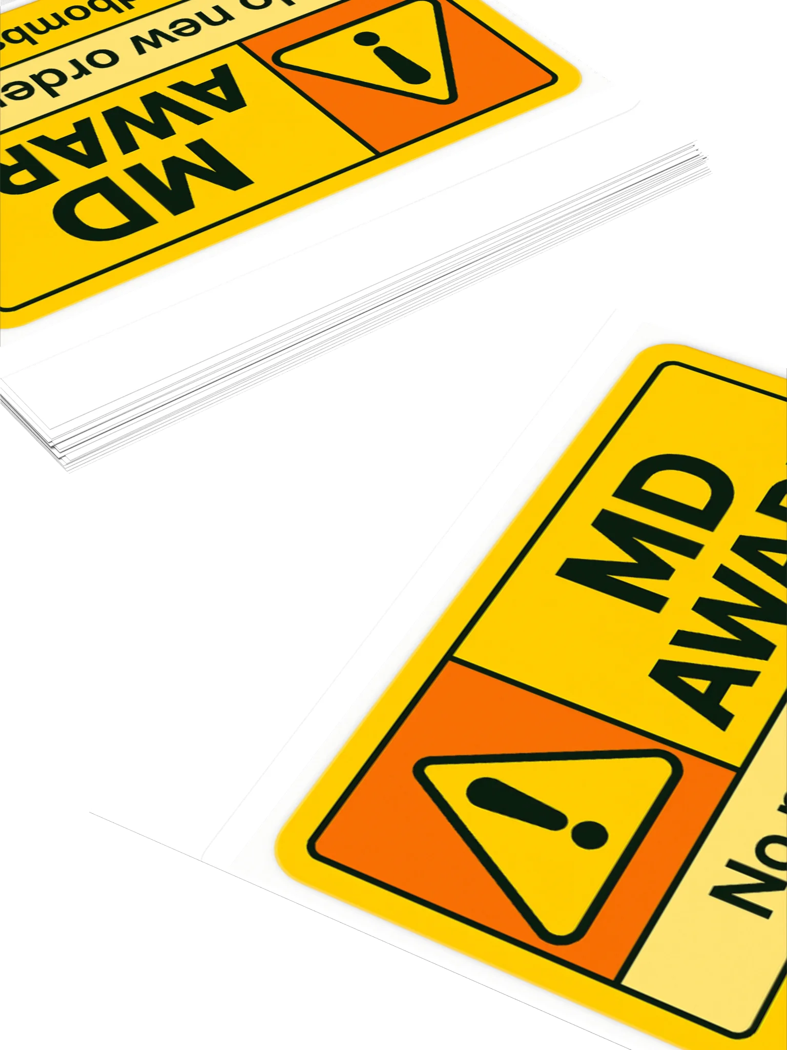 MD Aware: No New Orders Sticker product image (4)
