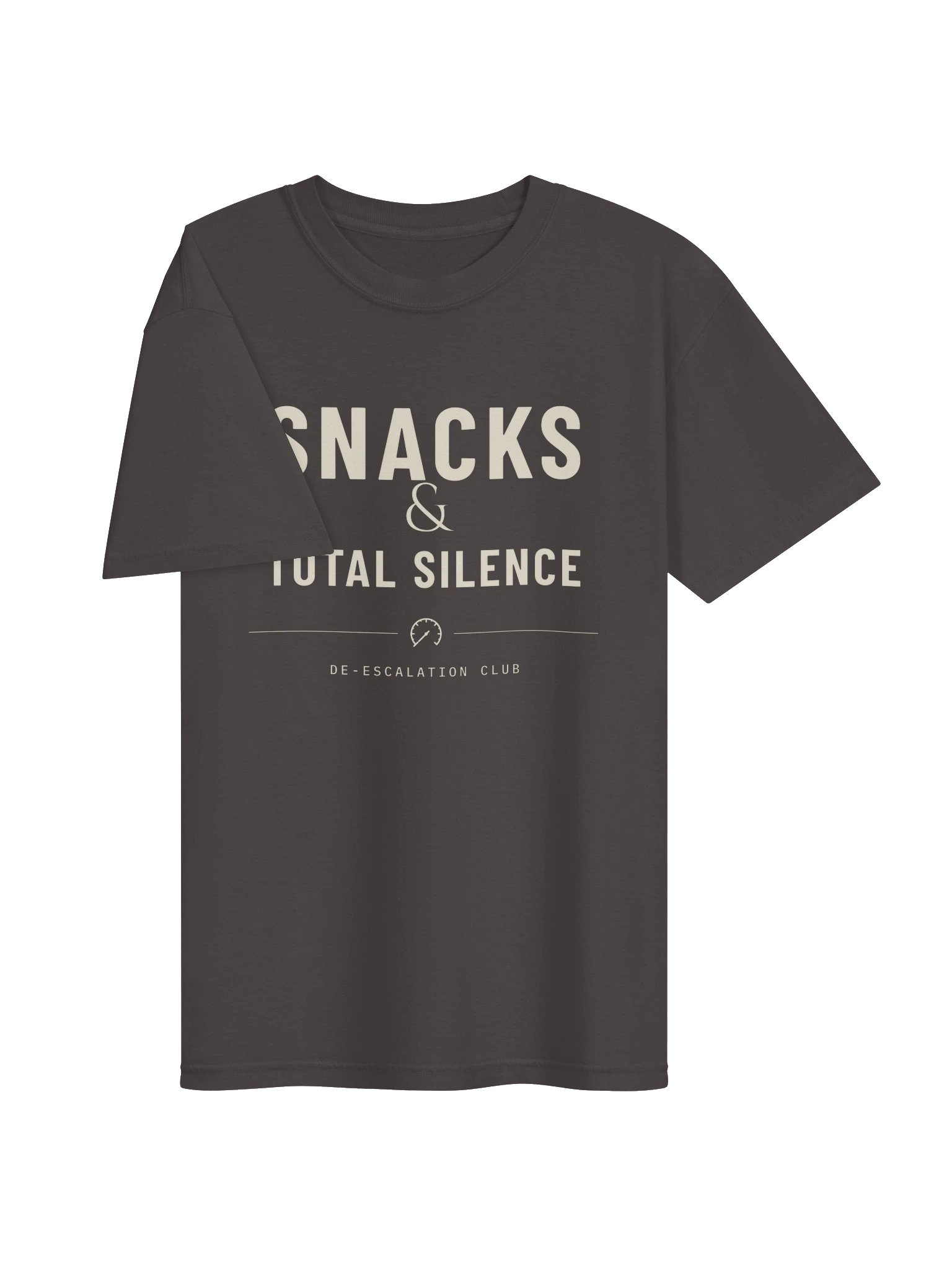 Snacks and Total Silence Comfort Colors Tee, De-escalation Club, Funny Quiet Night Shirt product image (3)