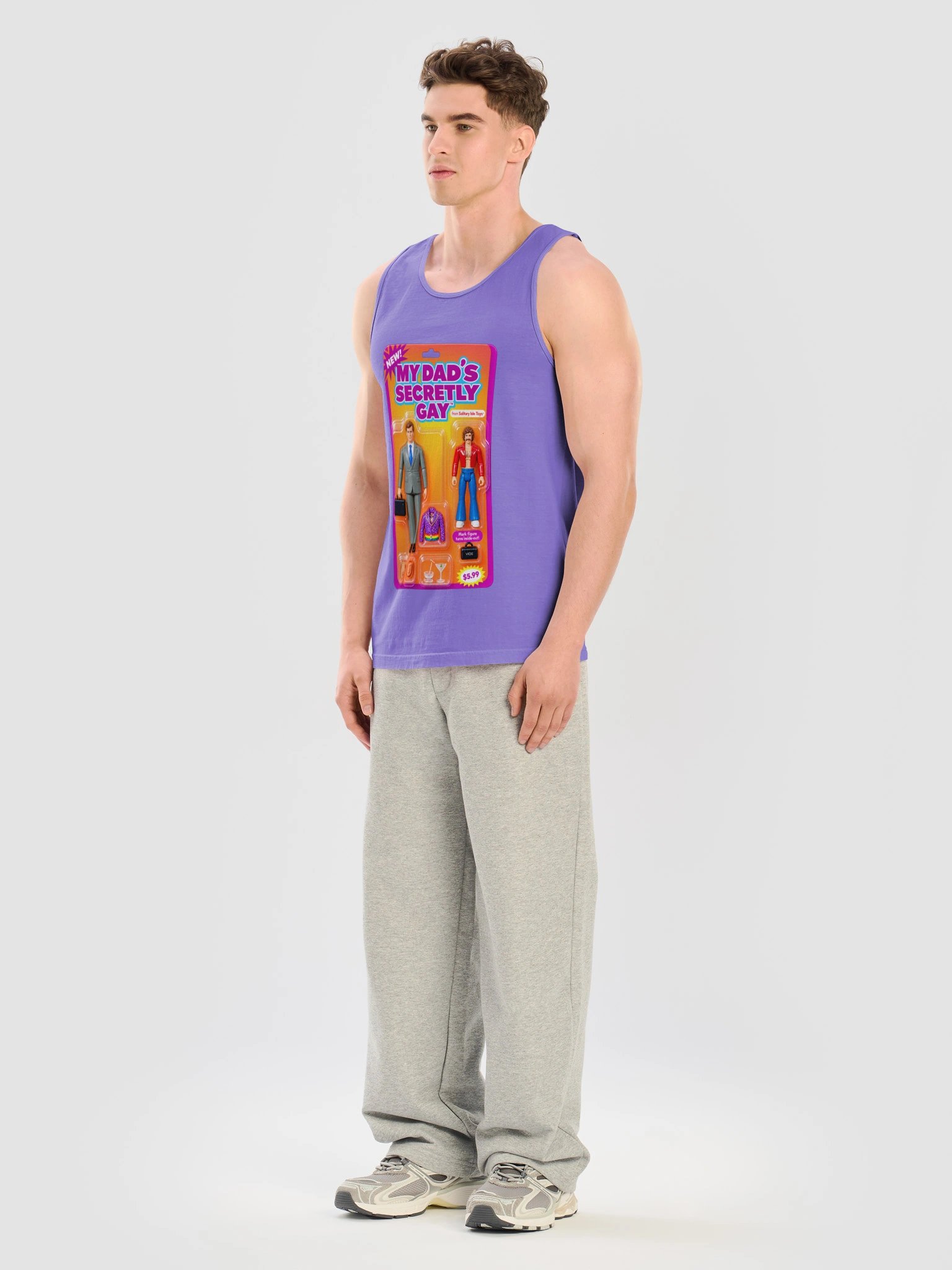 666 Toys | My Dad's Secretly Gay | Comfort Colors Unisex Garment-Dyed Tank Top product image (14)
