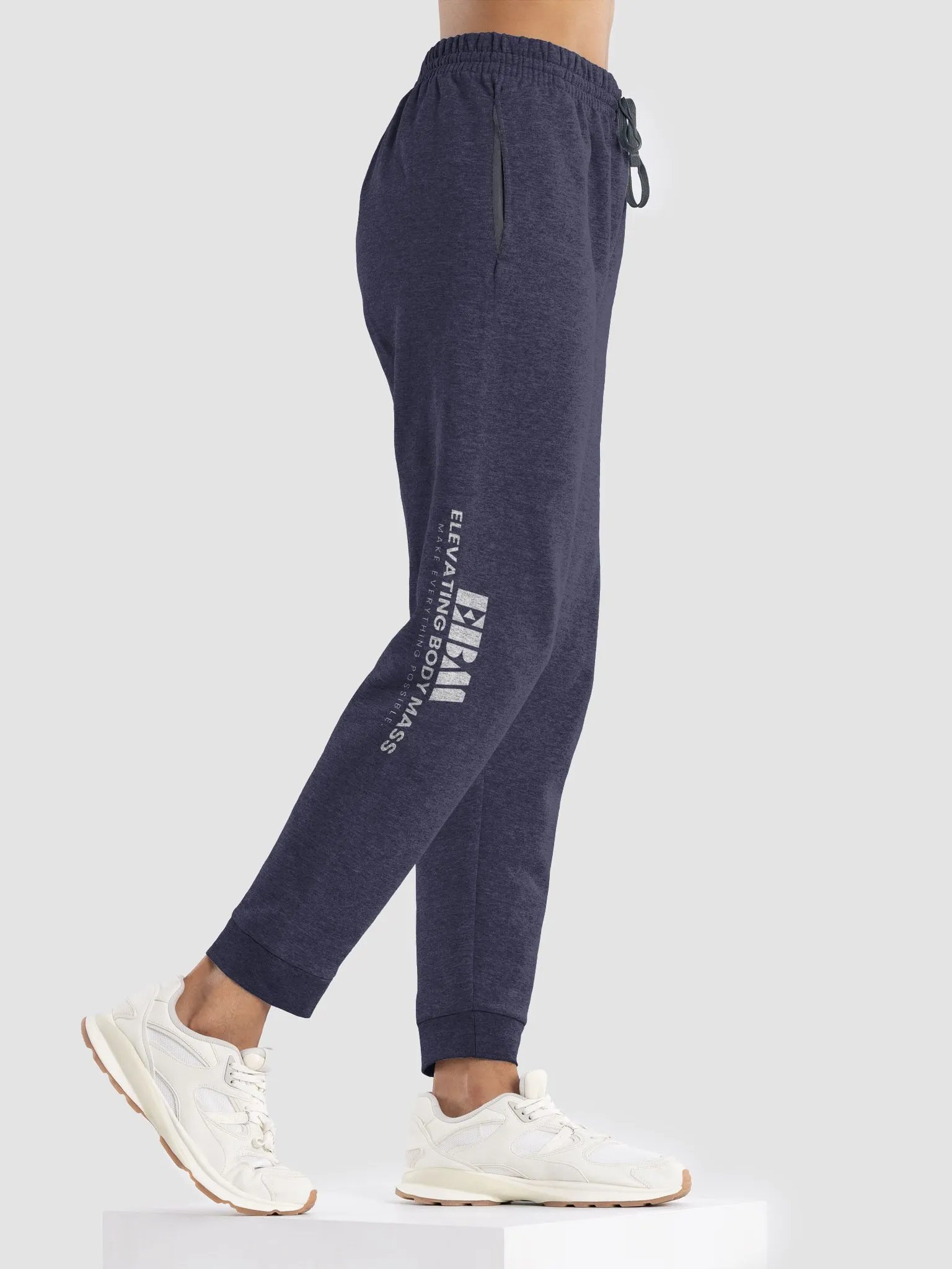 EBM Track Pants (White Logo) product image (1)