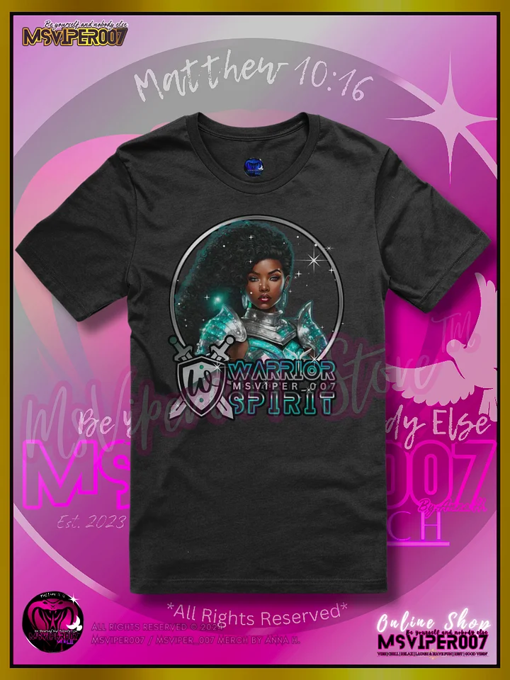 T-Shirt - MsViper007's "Warrior Spirit [Teal Emerald]" Gaming Comfort T-shirt By Anna H. product image (1)