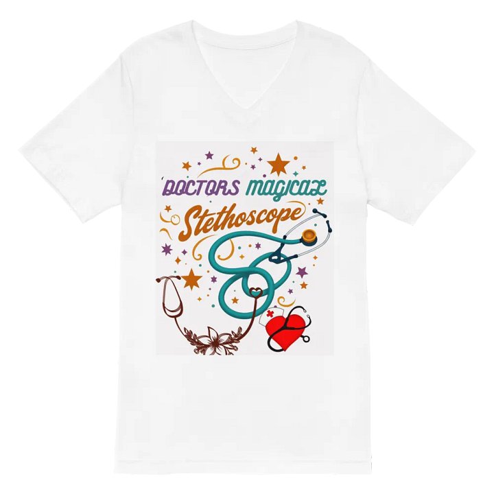 Stylish doctors Magical Stethoscope v-neck tee product image (6)