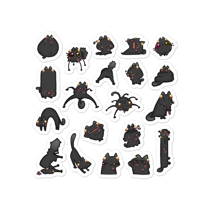 Feral Freak Sticker sheet (dark) product image (1)