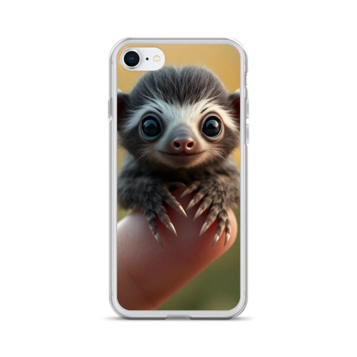 Whimsical Tiny Sloth on a Finger iPhone® Case product image (24)