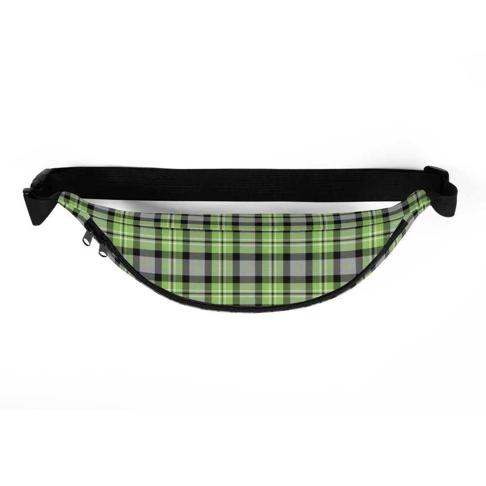 Light Green and Gray Plaid Fanny Pack product image (5)