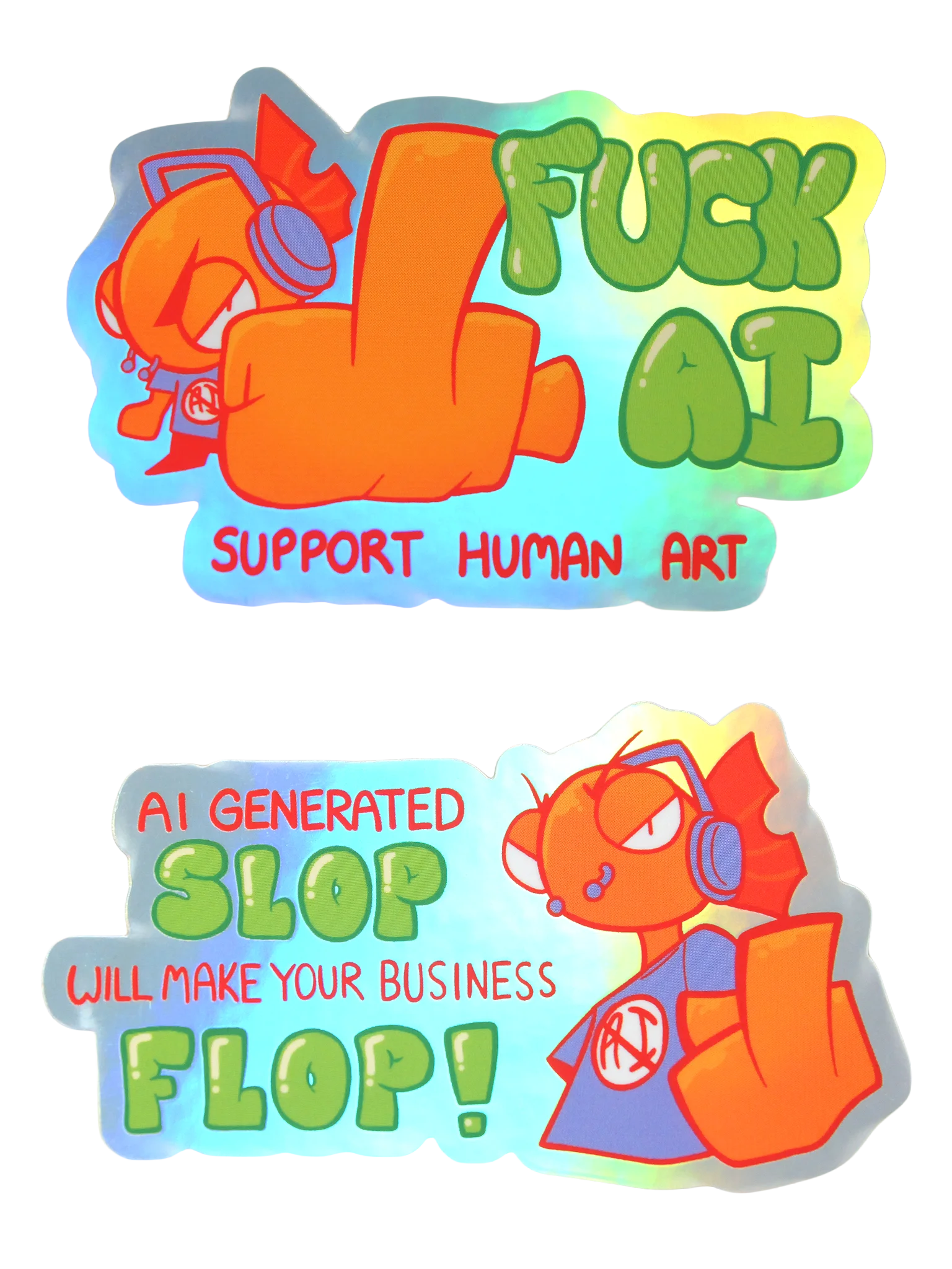 Anti-AI Sticker Pack 1 product image (8)