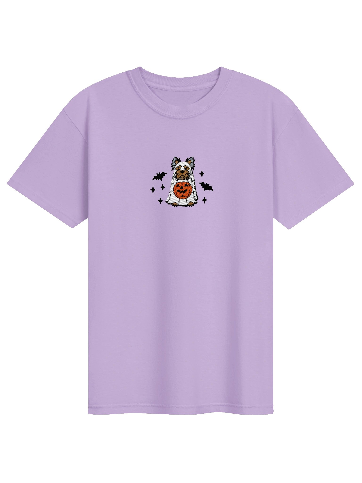 Halloween Yorkshire Terrier(Grey & Brown) Embroidered T-Shirt product image (4)