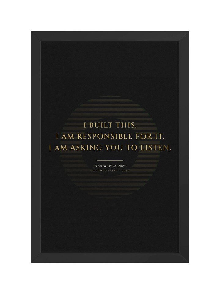 "What We Built" Broadside Print - Framed (Companion Essay) product image (1)