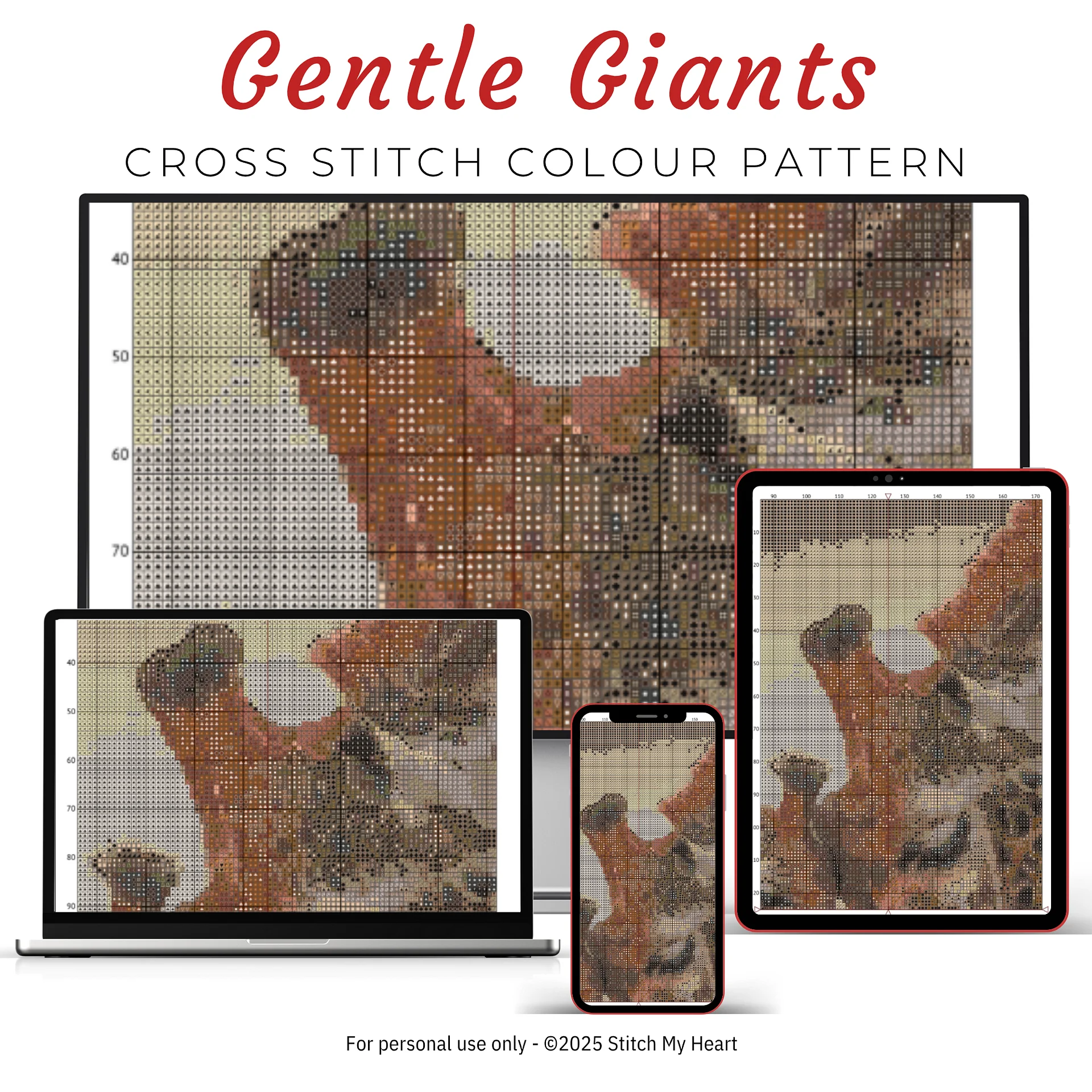 Gentle Giants Cross Stitch Pattern product image (3)