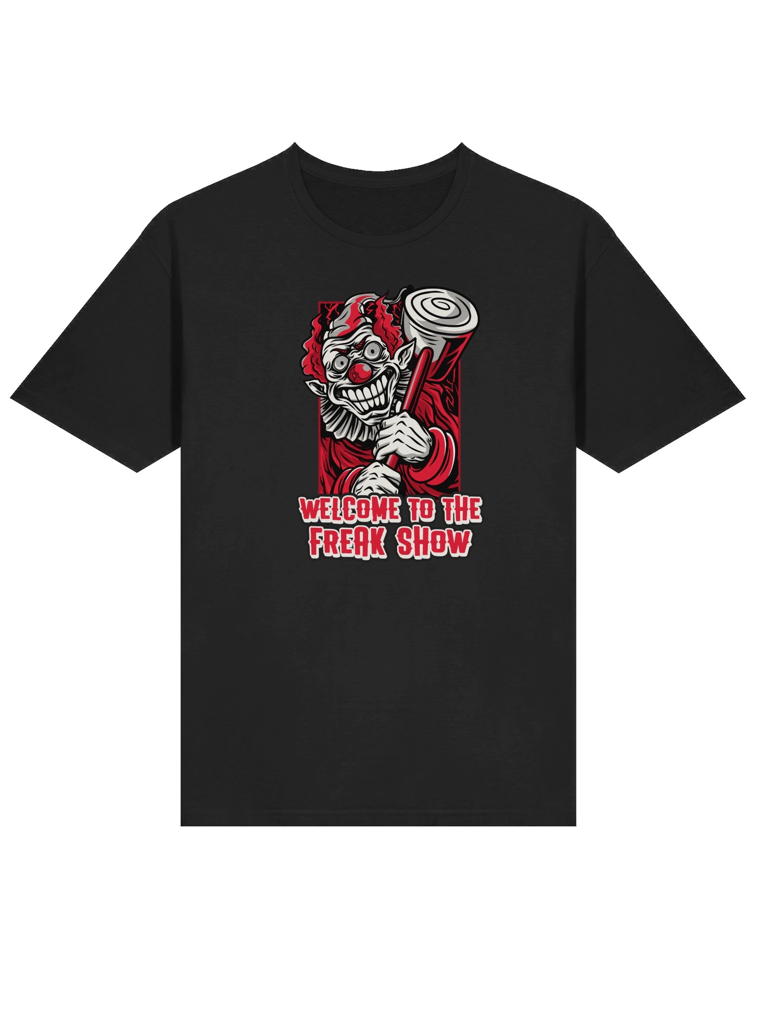Welcome to the Freak Show T-Shirt – Creepy Evil Clown Tee, Scary Circus Halloween Shirt product image (15)