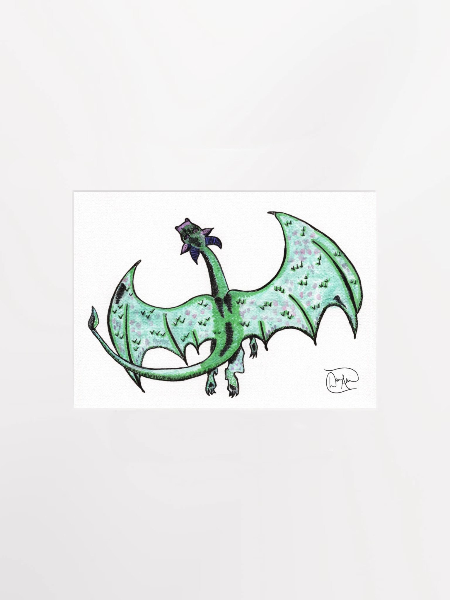 Dragon Watercolour Print product image (1)