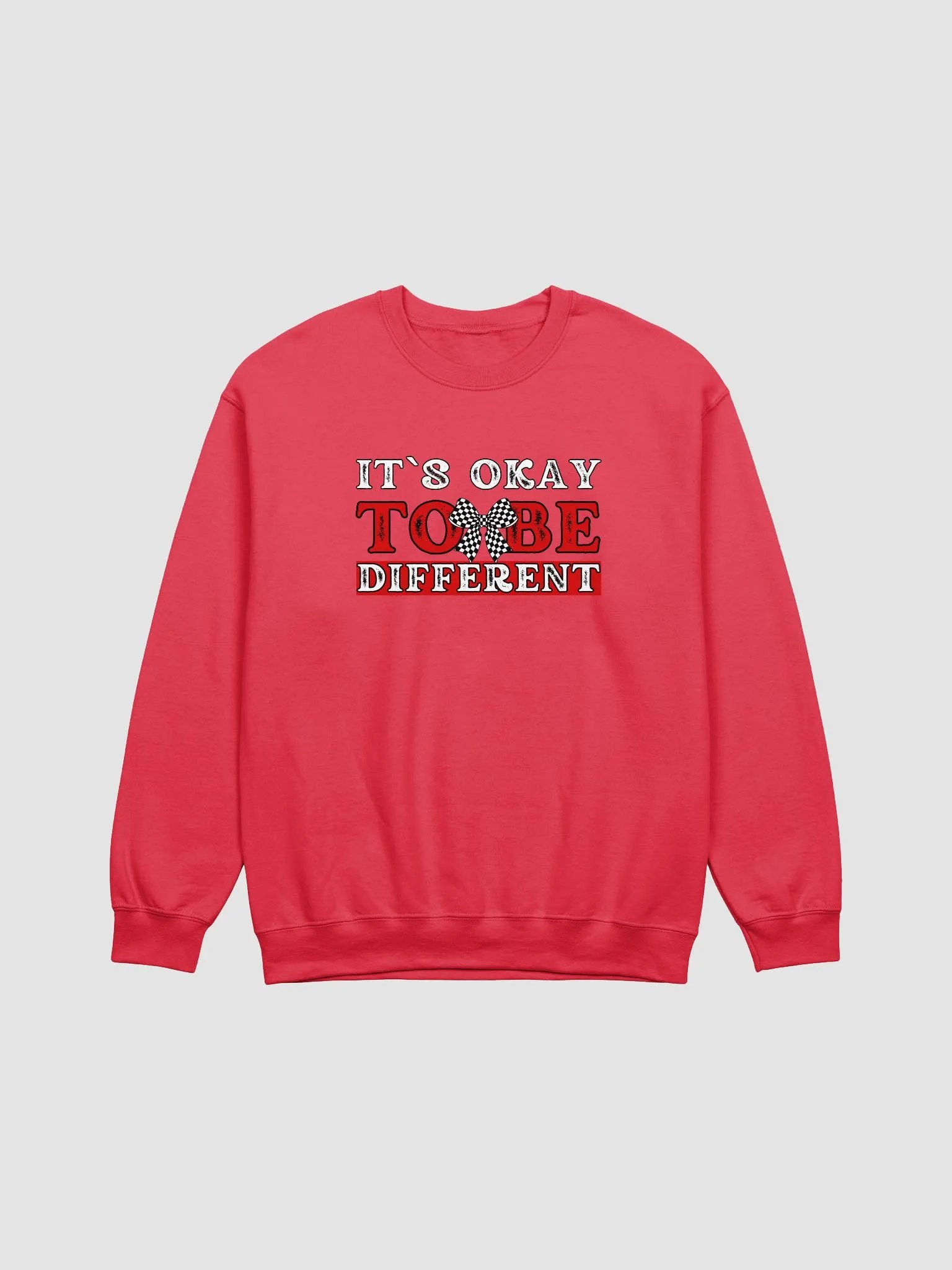 It`s Okay To be Different Checkered Gildan Sweatshirt product image (3)