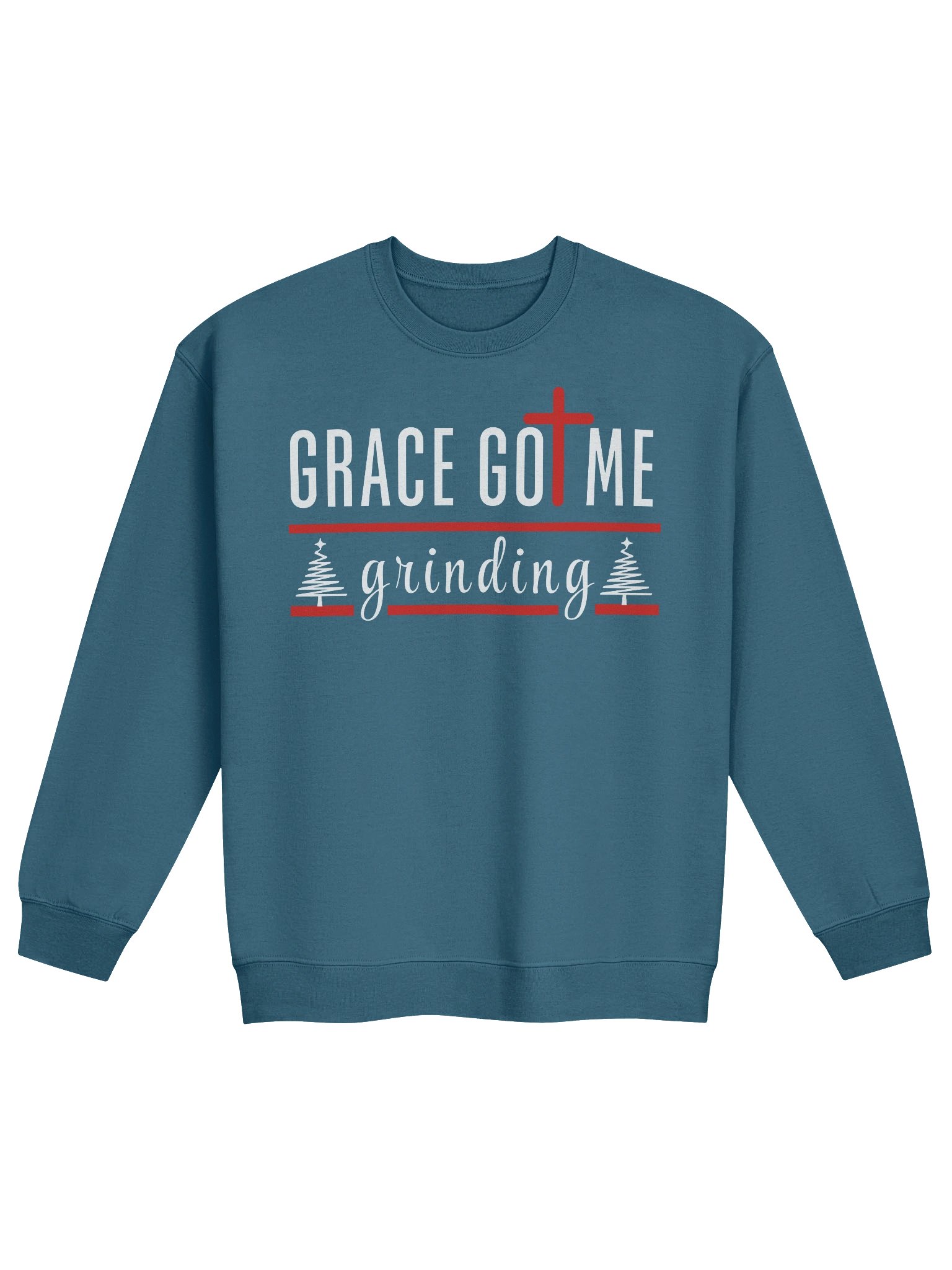 Grace Got Me Grinding Christian Sweater | Faith & Hustle Sweatshirt for Women | Inspirational Christian Apparel product image (7)
