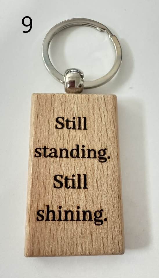 Wooden Engraved Illness Awareness Keychains | Chronic Pain, Cancer, & More (6) product image (9)