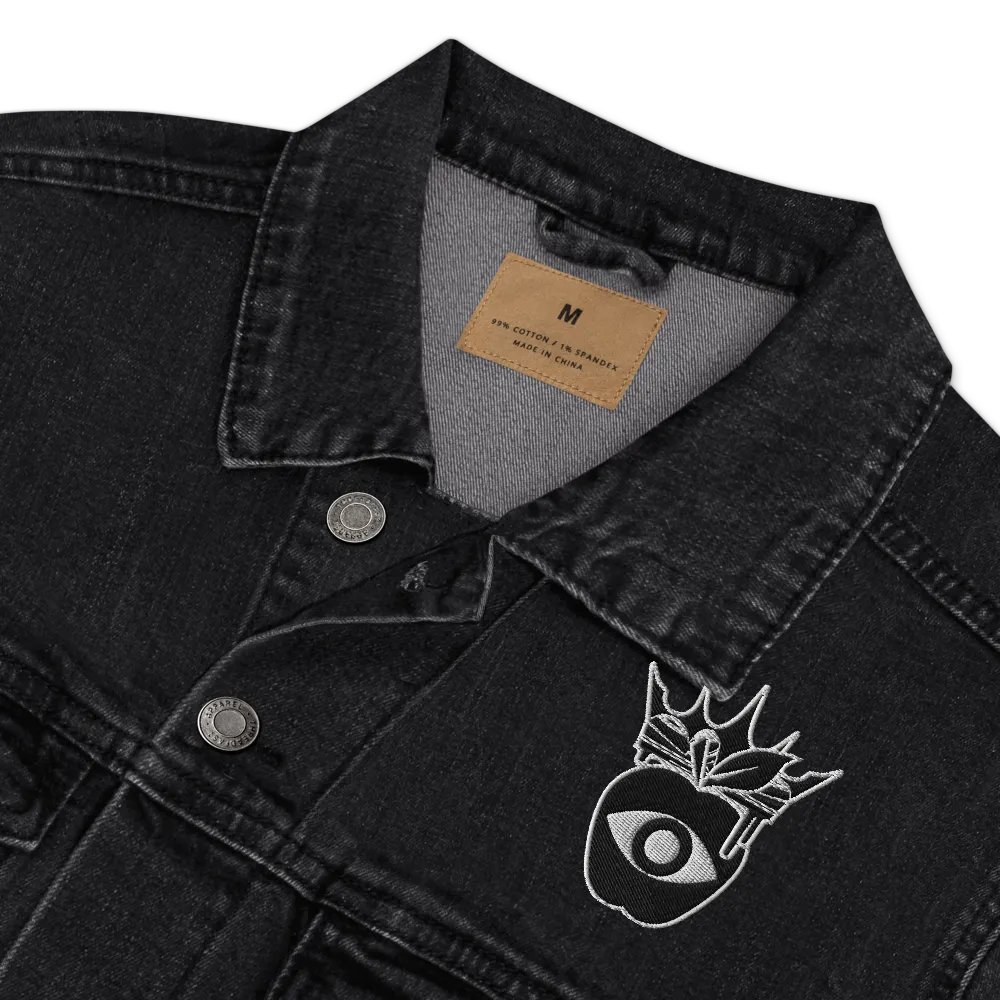 Crowned Apple (Black) ✦ Threadfast Denim Jacket product image (9)