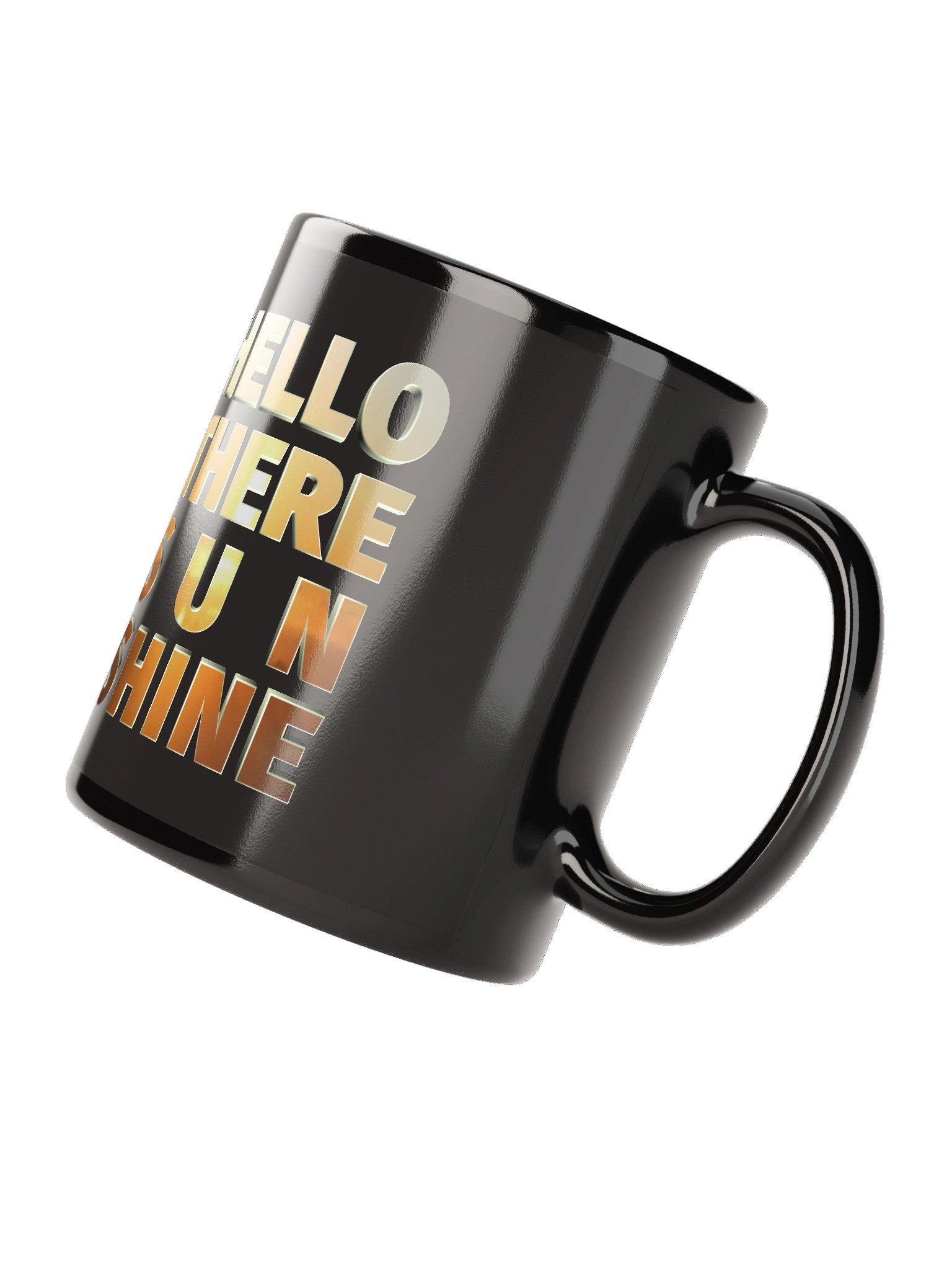 Hello There Sunshine - CaribbeanApples | Black Glossy Mug product image (8)