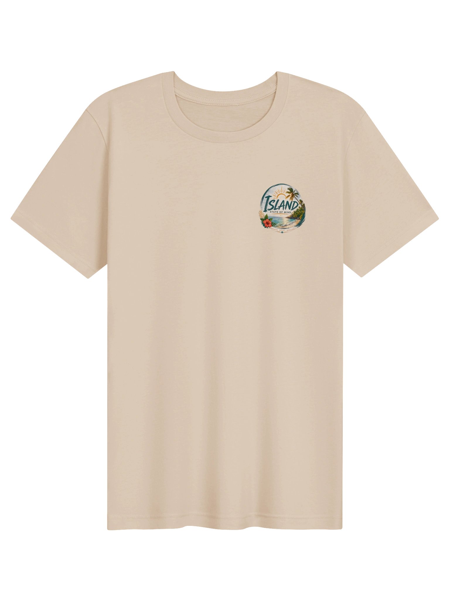 Island State of Mind Tropical Escape Tee - Cream product image (5)
