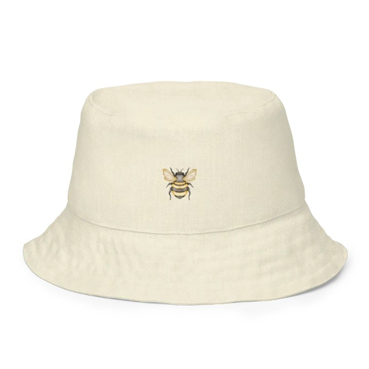 BEES & BLOOMS & BUTTERFLIES GARDEN Reversible Bucket Hat - Designer Gartenhut für Bienenfreunde product image (2)