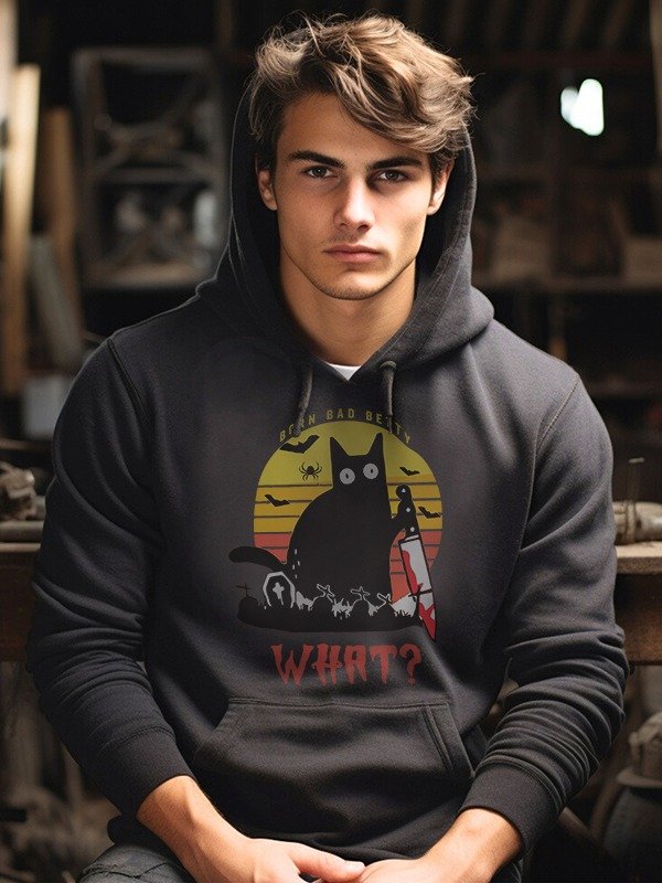 Midnight Mischief cat Hoodie product image (1)