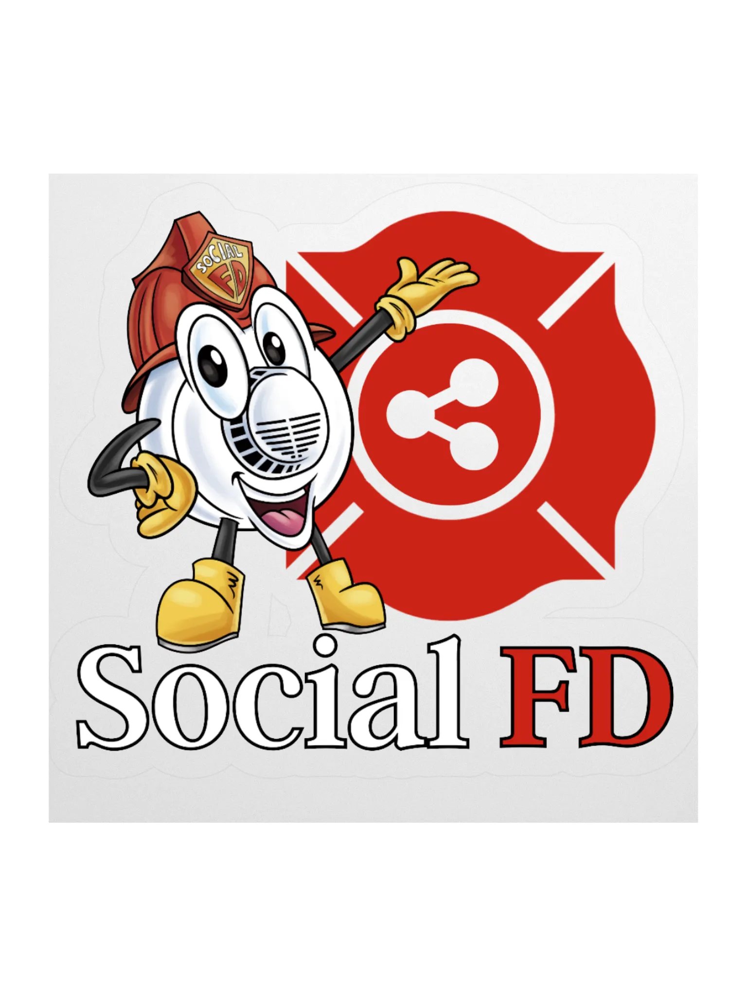 Social FD Mascot Sticker product image (1)