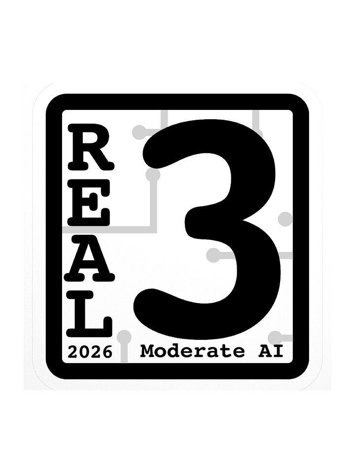 REAL 3 Sticker product image (1)