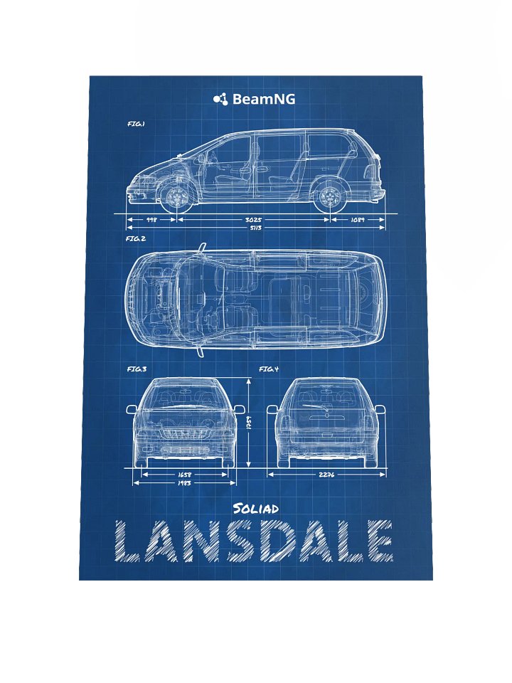 Soliad Lansdale Blueprint Poster product image (1)
