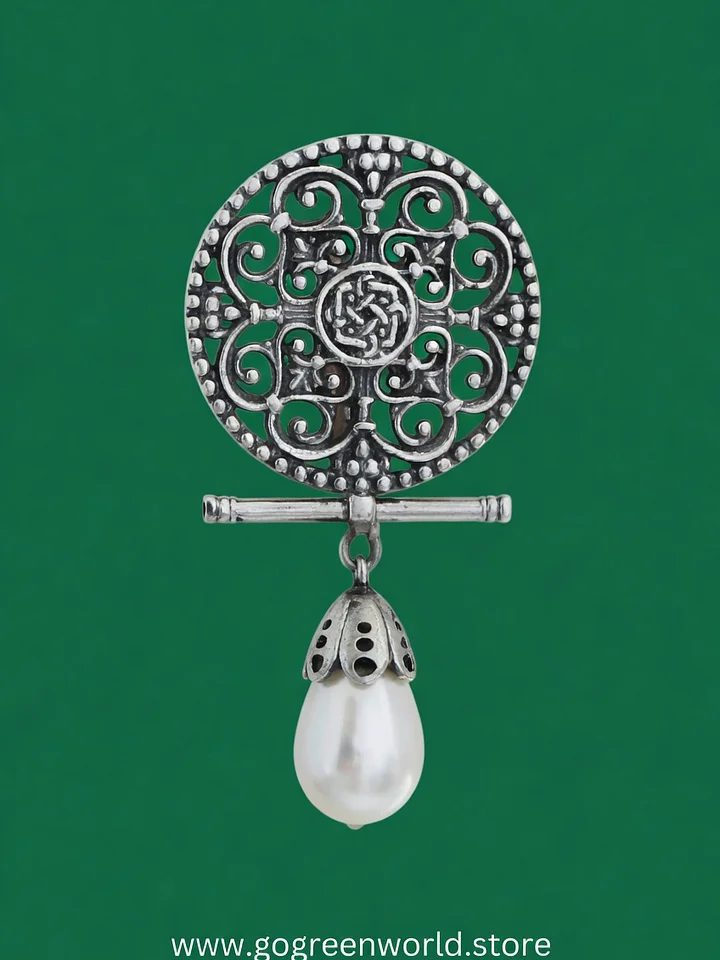 Cilicia Pearl Drop Brooch product image (1)