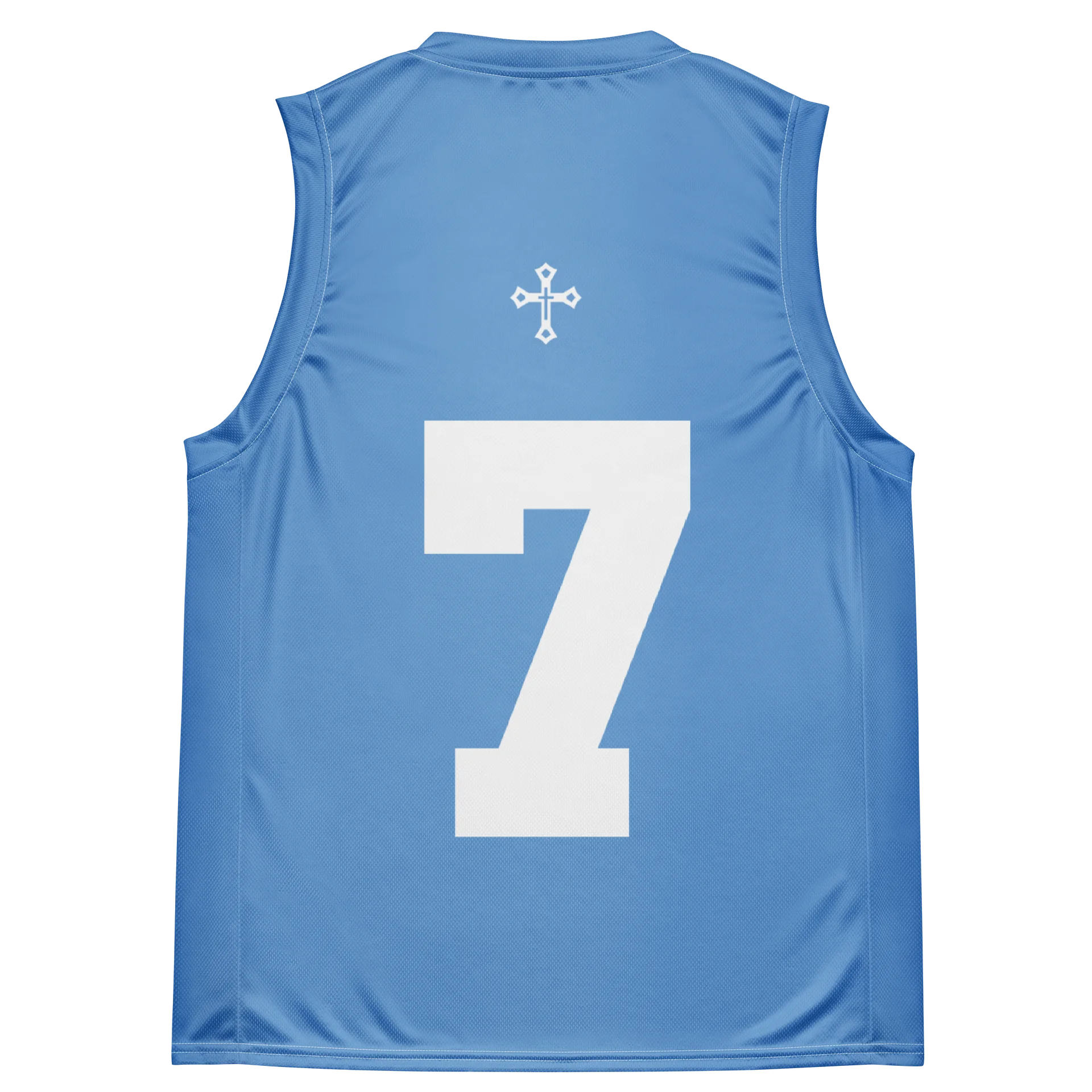 LIFE GOES ON Blue Basketball Jersey (Unisex) product image (4)