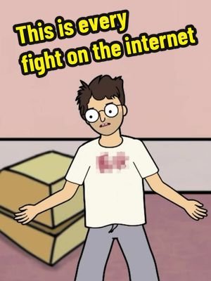 This is EVERY fight on the internet!  #animation #politics #comedyvideo 