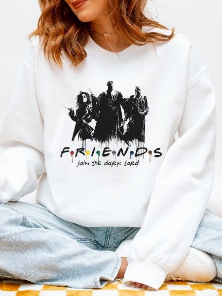Friends Dark Lord Funny Parody Halloween Fall Sweatshirt product image (9)