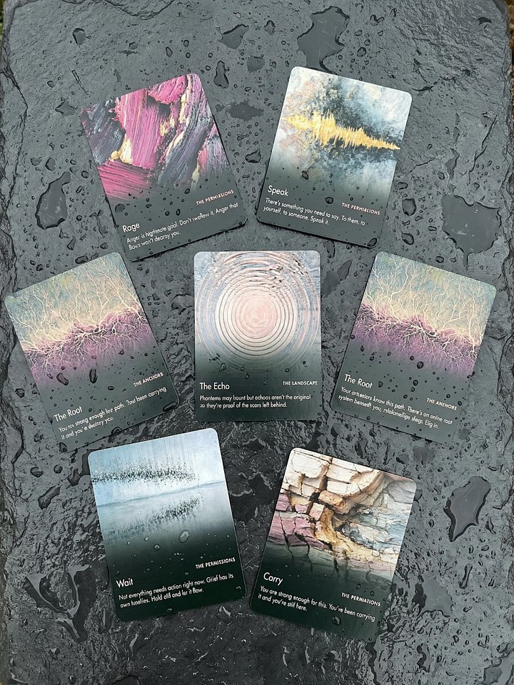 The Carrying Deck: A Wrought & Woven Oracle | 36-Card Printable Grief Oracle Deck (Digital PDF) product image (1)