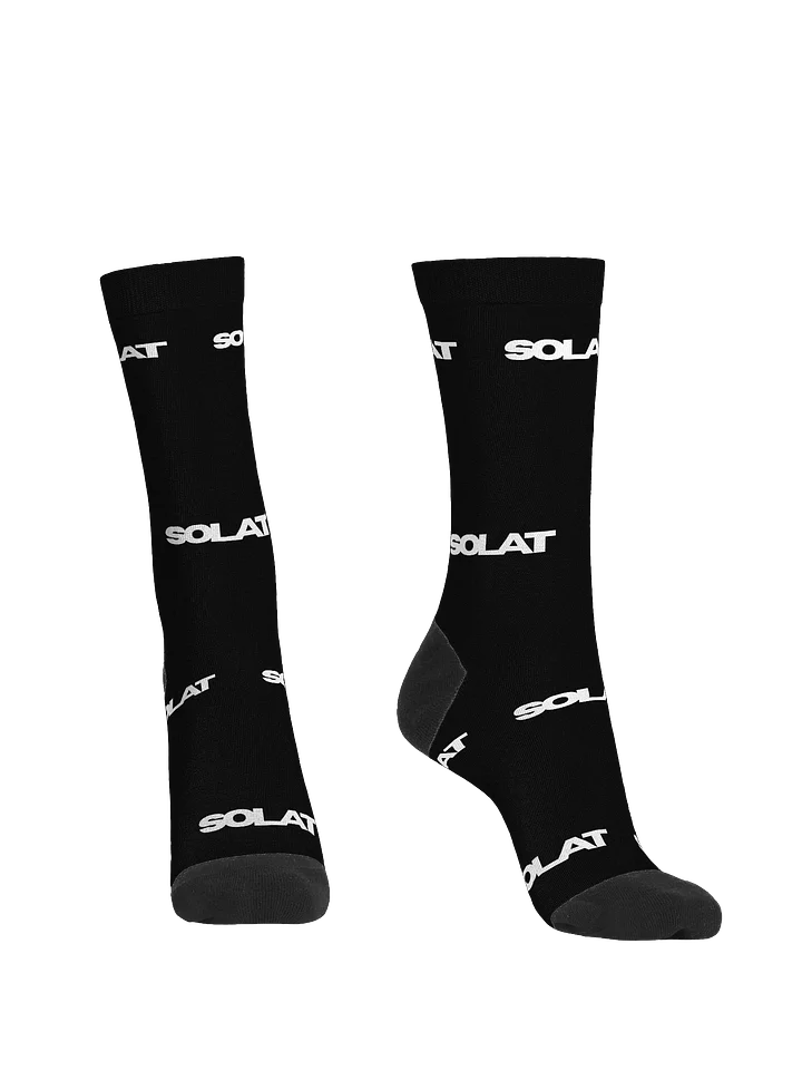 Stacked Logo Socks (black) product image (2)