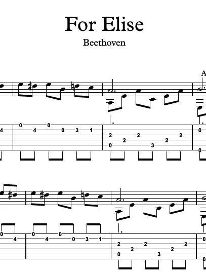 For Elise (Für Elise) by Beethoven product image (2)