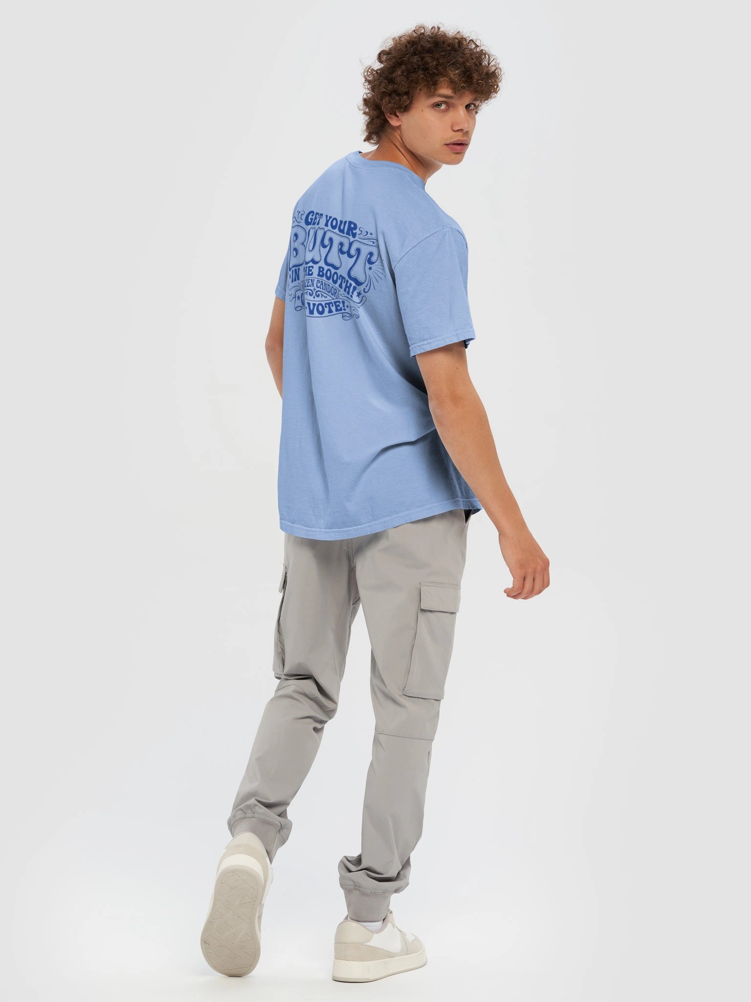 Brazen Candor – Get Your Butt in the Booth! Classic Tee - Light Blue - Vote Blue product image (8)
