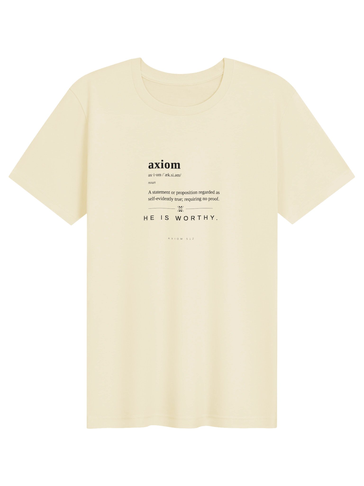 The Self-Evident Tee (Natural) product image (1)