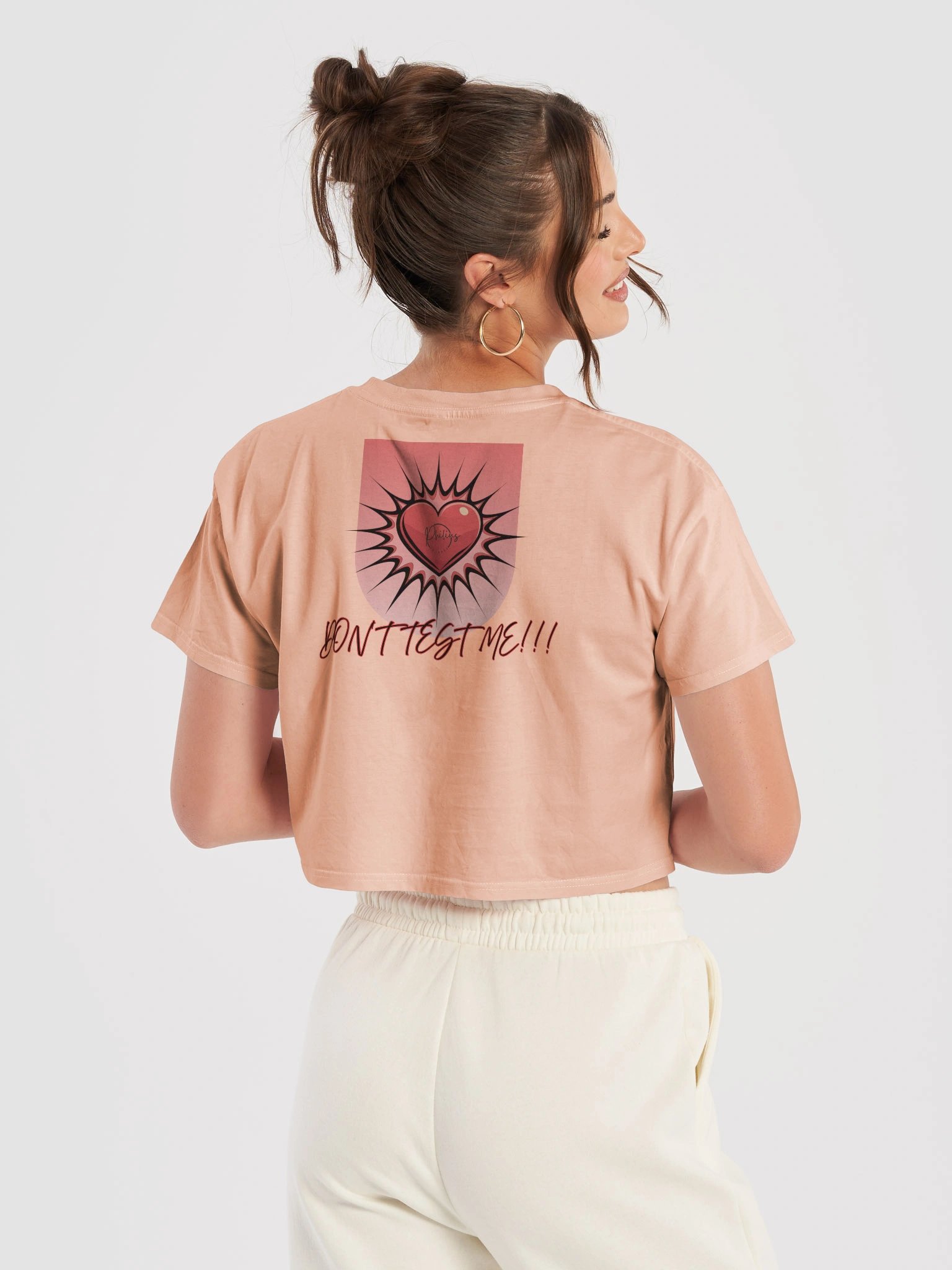 Explosive ''BOSS BABE'' Heart Women's Crop Top product image (27)