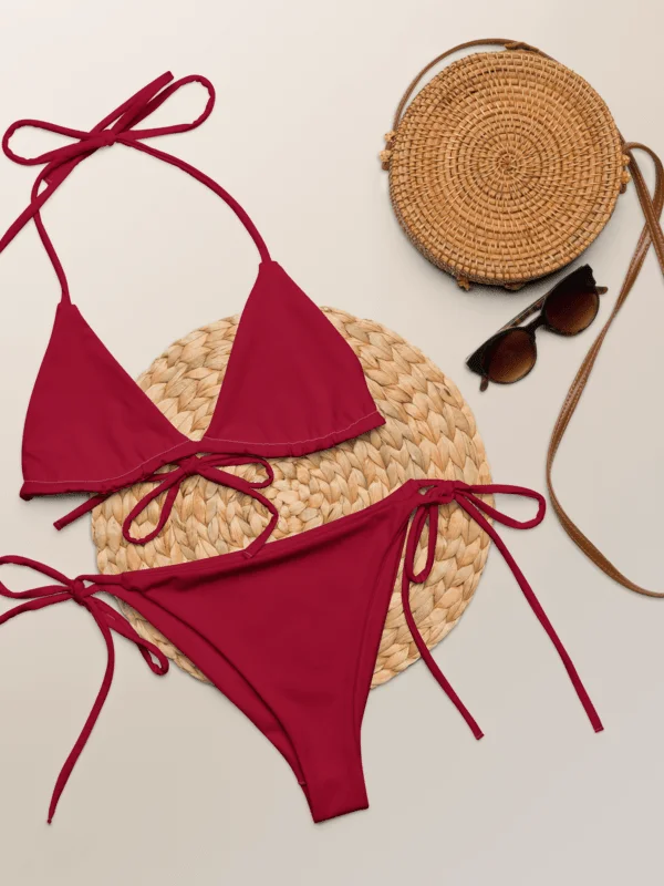 His House String Bikini Set - Red product image (6)