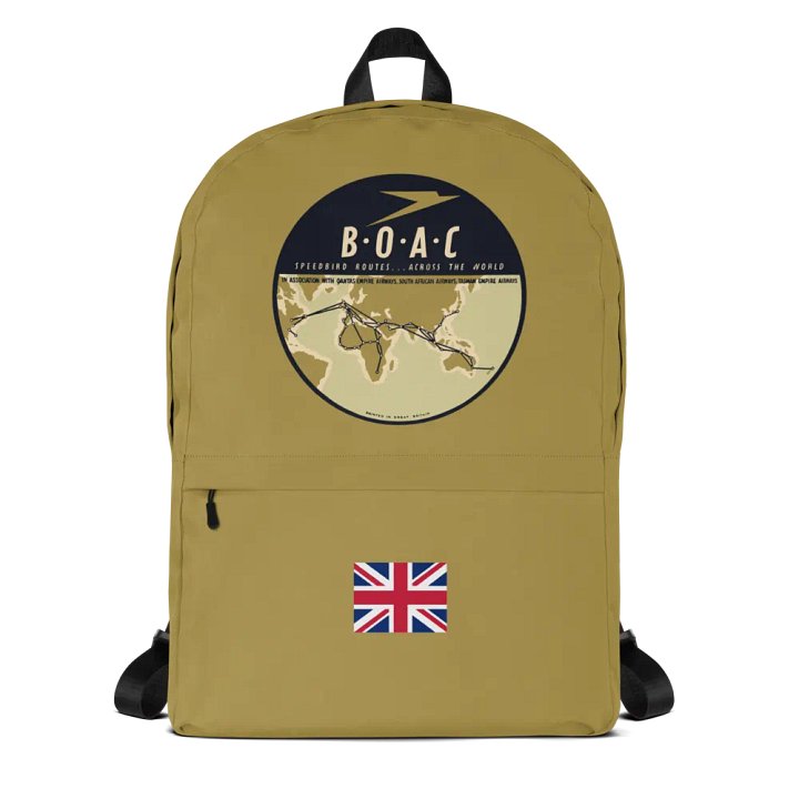 BOAC Speedbird Routes Across The World - Backpack product image (1)