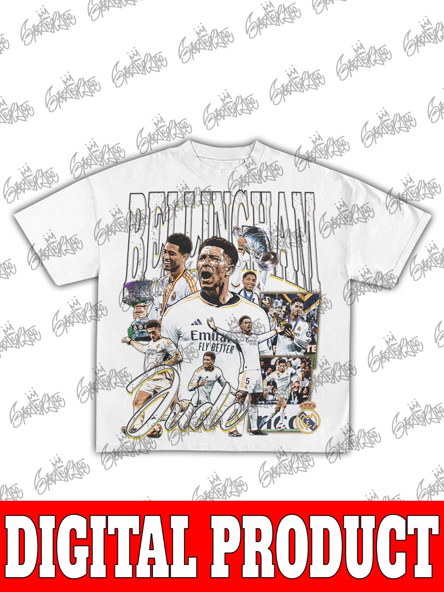 Jude Bellingham Real Madrid Midfielder Number 5 Vintage Football Bootleg Graphic product image (2)