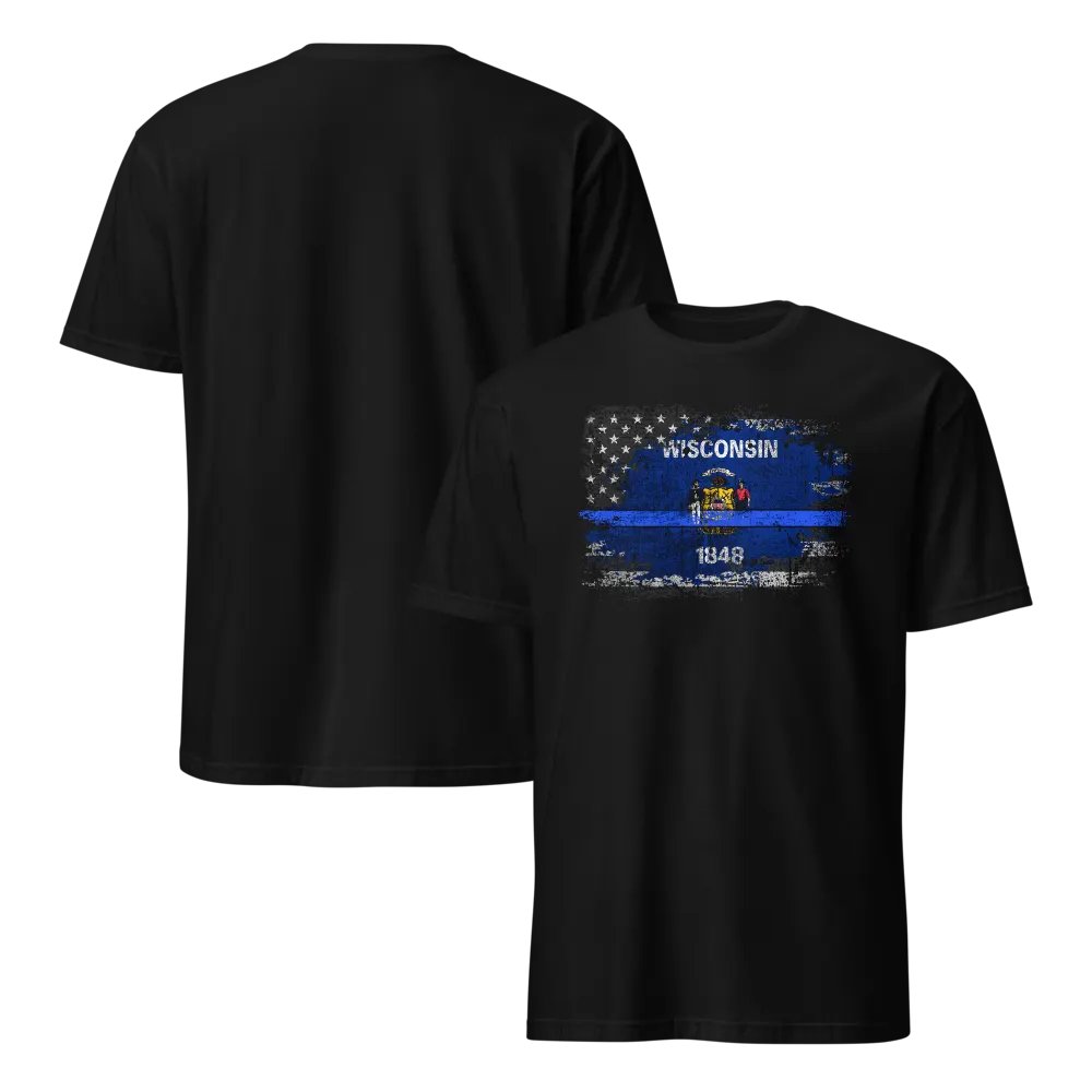 Wisconsin Thin Blue Line Flag product image (6)